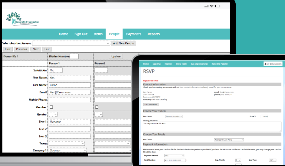 screenshot of MaestroAuction Online